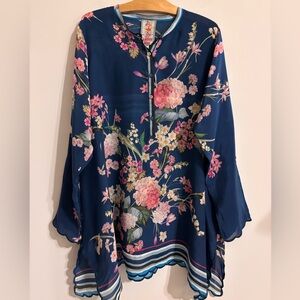 Johnny Was Handkerchief Floral Tunic